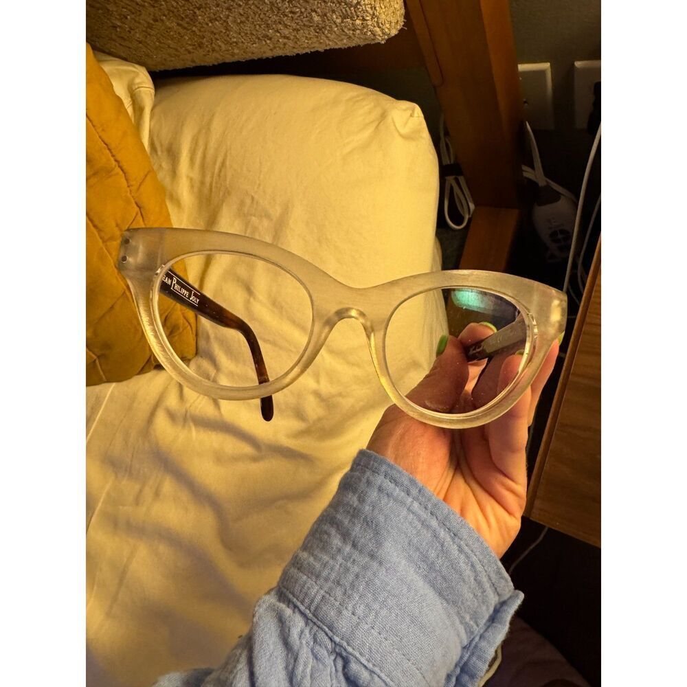 Jean Philippe Joly Pour Toi 350 Vintage Cat Eye Eyeglasses Clear Tortoise Italy - Picture 8 of 12